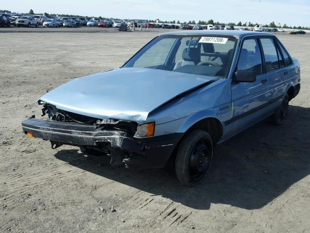 1Y1SK1948GZ198679 - 1986 CHEVROLET NOVA BLUE photo 2