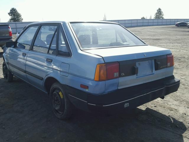 1Y1SK1948GZ198679 - 1986 CHEVROLET NOVA BLUE photo 3