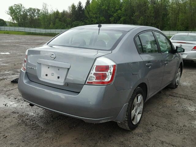 3N1AB61E48L681664 - 2008 NISSAN SENTRA 2.0 GRAY photo 4