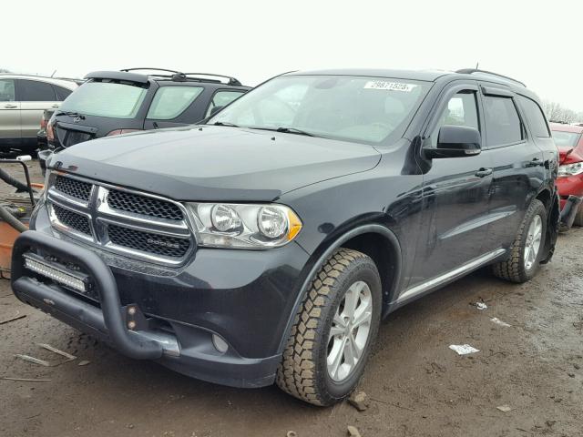 1D4SE4GT2BC596508 - 2011 DODGE DURANGO CR BLACK photo 2