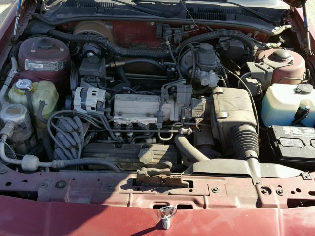 1G4NV54N3MM237022 - 1991 BUICK SKYLARK BURGUNDY photo 7