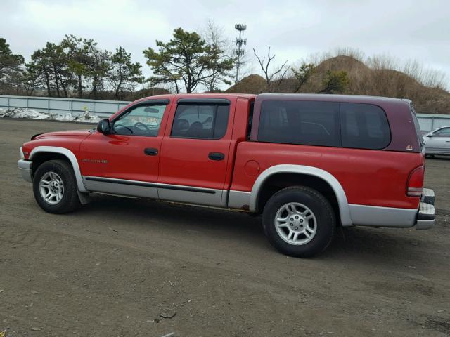 1B7HL48X82S544112 - 2002 DODGE DAKOTA QUA RED photo 10