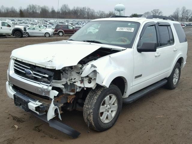 1FMEU73E67UB70677 - 2007 FORD EXPLORER X WHITE photo 2