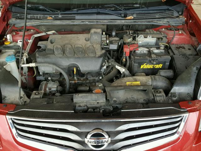 3N1AB6AP1CL776936 - 2012 NISSAN SENTRA 2.0 RED photo 7