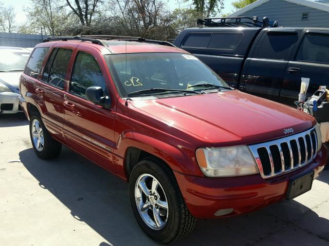 1J4GW58N81C726533 - 2001 JEEP GRAND CHER RED photo 1