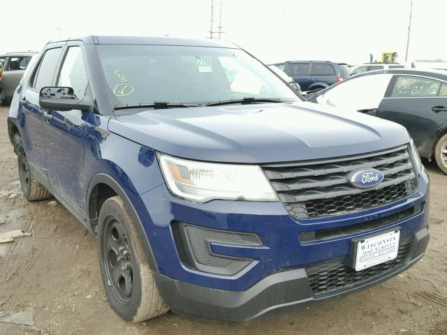 1FM5K8AR6GGC92861 - 2016 FORD EXPLORER P BLUE photo 1