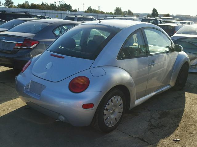 3VWBK31C94M414827 - 2004 VOLKSWAGEN NEW BEETLE SILVER photo 4