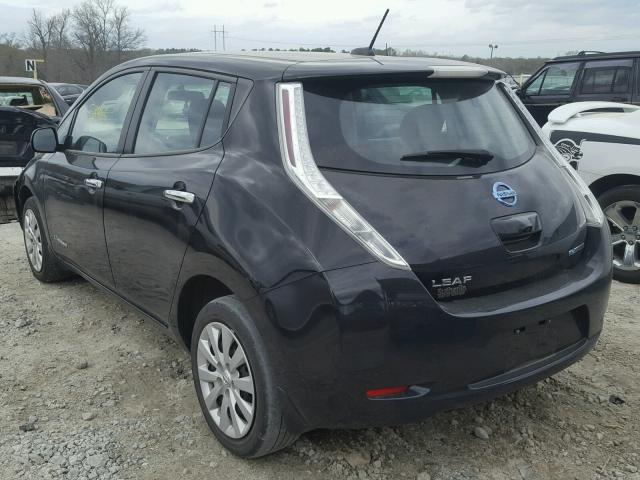 1N4AZ0CP6FC312050 - 2015 NISSAN LEAF S BLACK photo 3