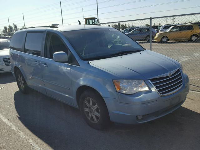 2A8HR54P98R625729 - 2008 CHRYSLER TOWN & COU TEAL photo 1