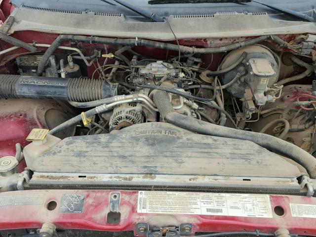 3B7HC13YXVG729160 - 1997 DODGE RAM 1500 RED photo 7