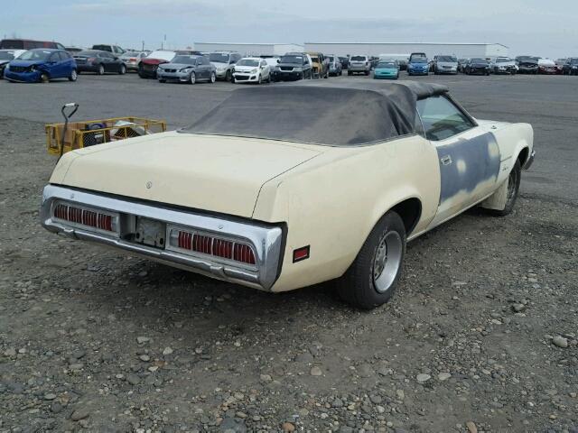 3F94H517442 - 1973 MERCURY COUGAR XR7 CREAM photo 4