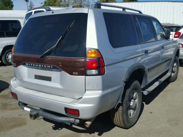 JA4LS21H52P008669 - 2002 MITSUBISHI MONTERO SP SILVER photo 4