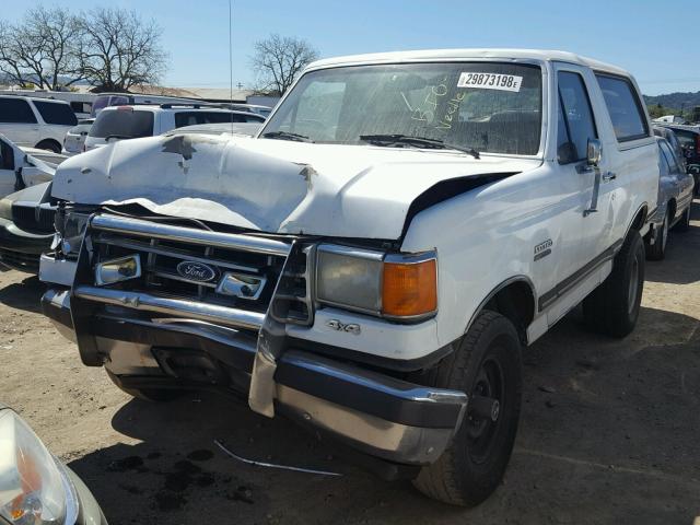 1FMEU15N7JLA54167 - 1988 FORD BRONCO U10 WHITE photo 2