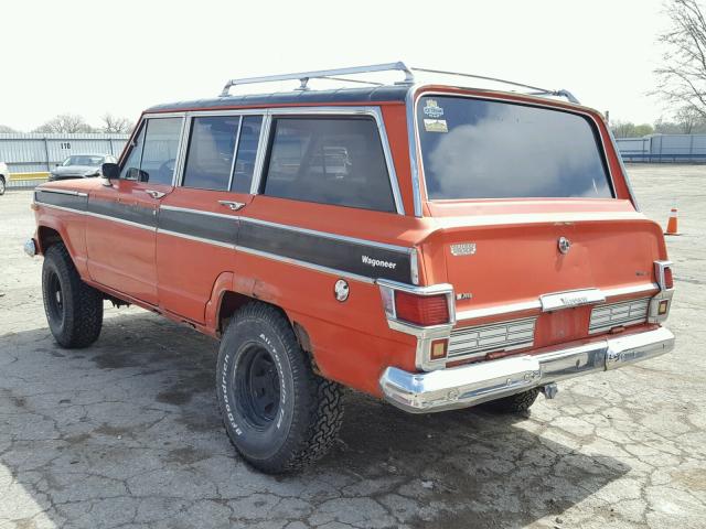 J8A15NP005080 - 1978 JEEP WAGONEER RED photo 3