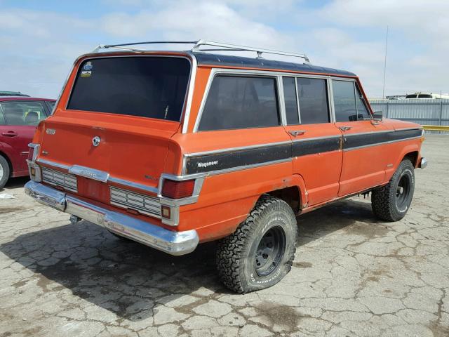 J8A15NP005080 - 1978 JEEP WAGONEER RED photo 4