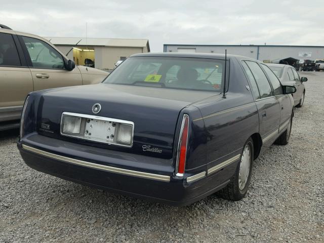 1G6KD54Y2VU237845 - 1997 CADILLAC DEVILLE BLUE photo 4