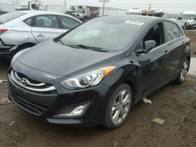 KMHD35LE0DU152481 - 2013 HYUNDAI ELANTRA GT BLACK photo 2