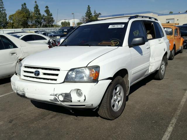 JTEGD21A270159257 - 2007 TOYOTA HIGHLANDER WHITE photo 2