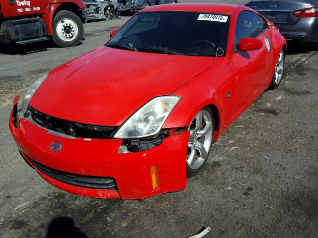 JN1BZ34D38M706612 - 2008 NISSAN 350Z COUPE RED photo 2
