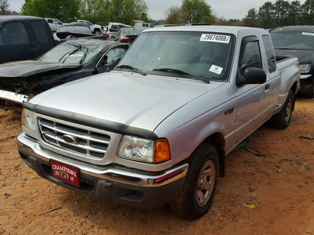 1FTYR44U82PA53570 - 2002 FORD RANGER SUP SILVER photo 2