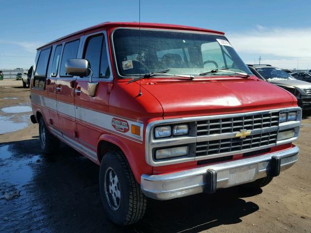 1GBEG25KXRF154737 - 1994 CHEVROLET G20 RED photo 1