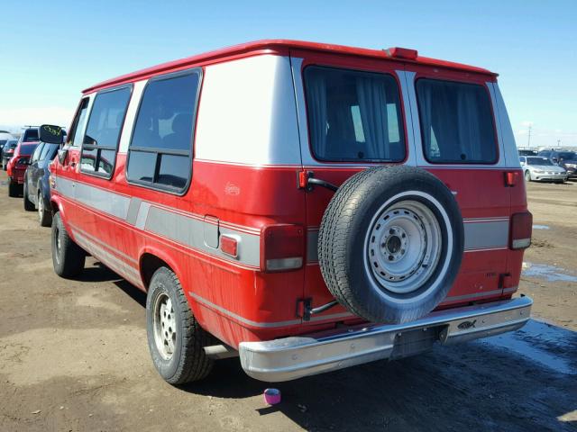 1GBEG25KXRF154737 - 1994 CHEVROLET G20 RED photo 3