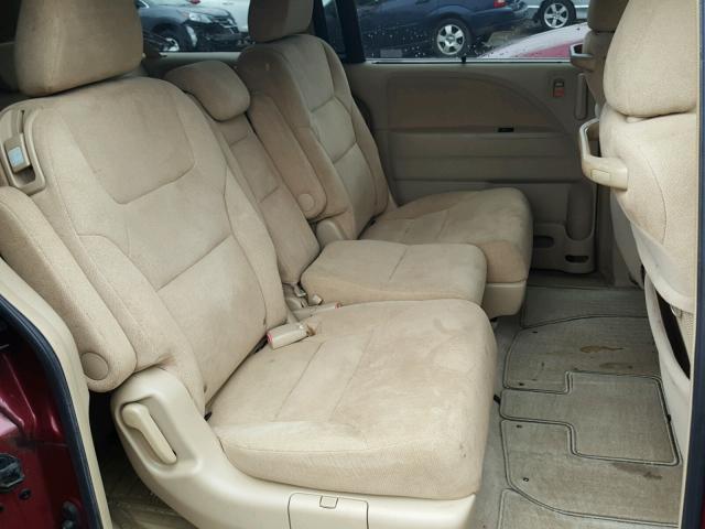 5FNRL38425B079235 - 2005 HONDA ODYSSEY EX RED photo 6