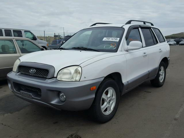 KM8SC73D83U453878 - 2003 HYUNDAI SANTA FE G WHITE photo 2