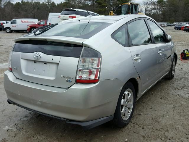 JTDKB20U940091938 - 2004 TOYOTA PRIUS SILVER photo 4