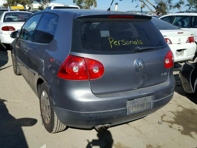 WVWBS71K27W175062 - 2007 VOLKSWAGEN RABBIT GRAY photo 3