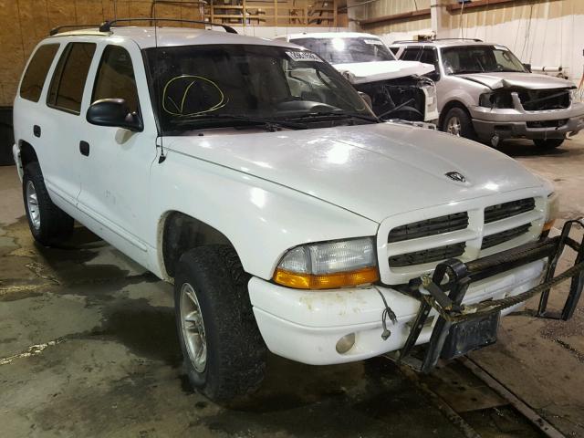 1B4HS28Z01F623920 - 2001 DODGE DURANGO WHITE photo 1