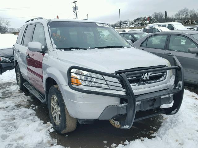 2HKYF18514H586708 - 2004 HONDA PILOT EXL SILVER photo 1