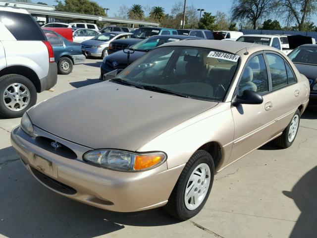 1FALP13P1VW173110 - 1997 FORD ESCORT LX BEIGE photo 2