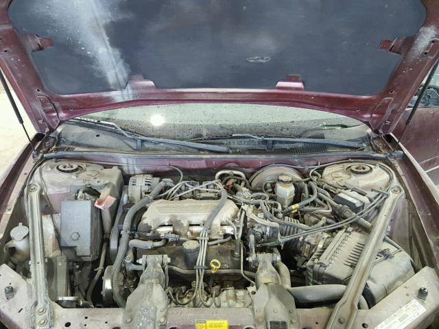 2G4WS52M1X1497975 - 1999 BUICK CENTURY CU MAROON photo 7