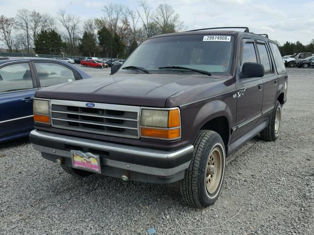 1FMDU34XXPUD63631 - 1993 FORD EXPLORER PURPLE photo 2