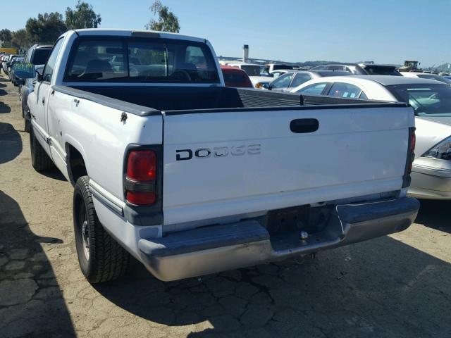 1B7HC16X5VS243349 - 1997 DODGE RAM 1500 WHITE photo 3