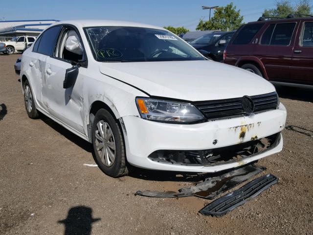 3VW2K7AJ0EM412844 - 2014 VOLKSWAGEN JETTA BASE 白色 照片 1