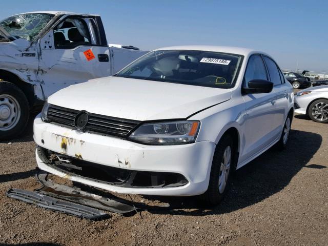 3VW2K7AJ0EM412844 - 2014 VOLKSWAGEN JETTA BASE 白色 照片 2