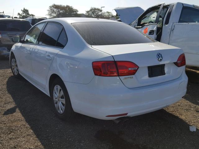 3VW2K7AJ0EM412844 - 2014 VOLKSWAGEN JETTA BASE 白色 照片 3