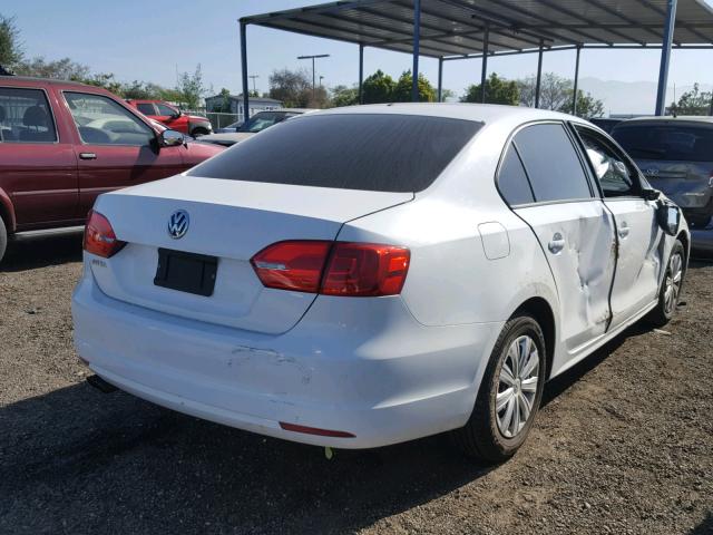 3VW2K7AJ0EM412844 - 2014 VOLKSWAGEN JETTA BASE 白色 照片 4