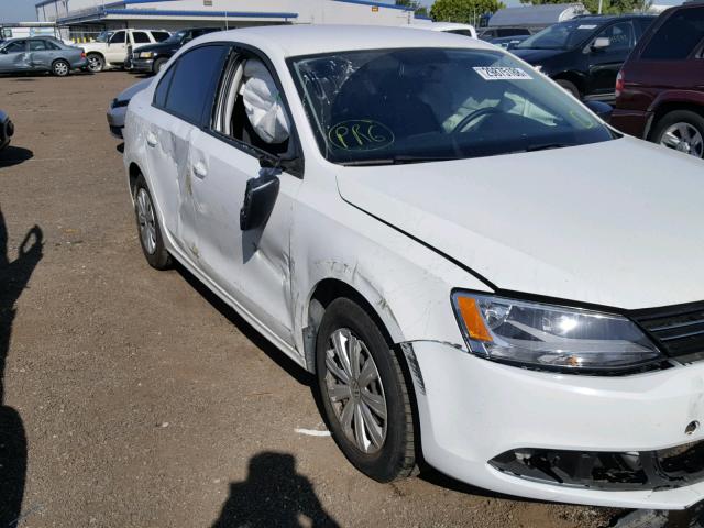 3VW2K7AJ0EM412844 - 2014 VOLKSWAGEN JETTA BASE 白色 照片 9