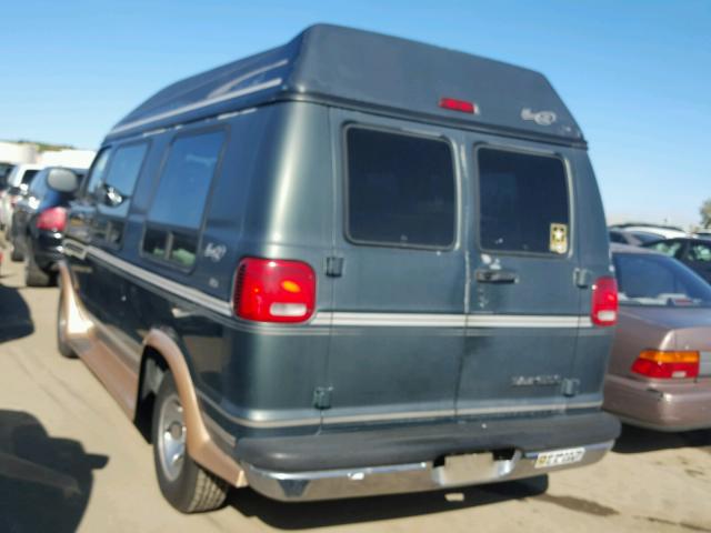 2B6HB11YXYK129210 - 2000 DODGE RAM VAN B1 GREEN photo 3