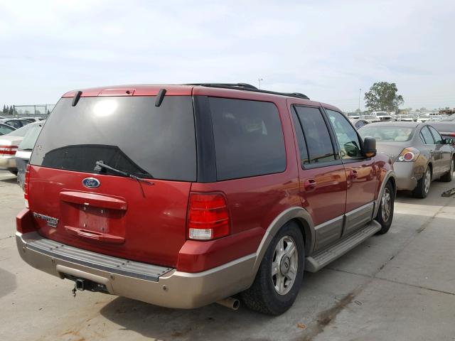 1FMFU18L84LA82062 - 2004 FORD EXPEDITION RED photo 4