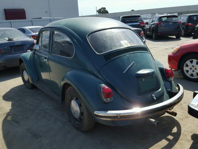 119272597 - 1969 VOLKSWAGEN BEETLE GREEN photo 3