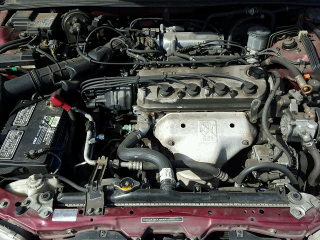 1HGCE1894SA005370 - 1995 HONDA ACCORD EX BURGUNDY photo 7