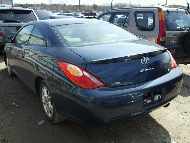 4T1CE38P14U872389 - 2004 TOYOTA CAMRY SOLA BLUE photo 3