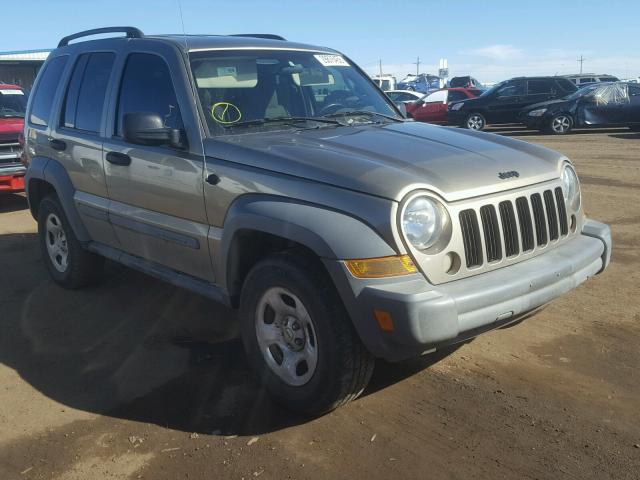 1J4GL48K95W552906 - 2005 JEEP LIBERTY SP CREAM photo 1