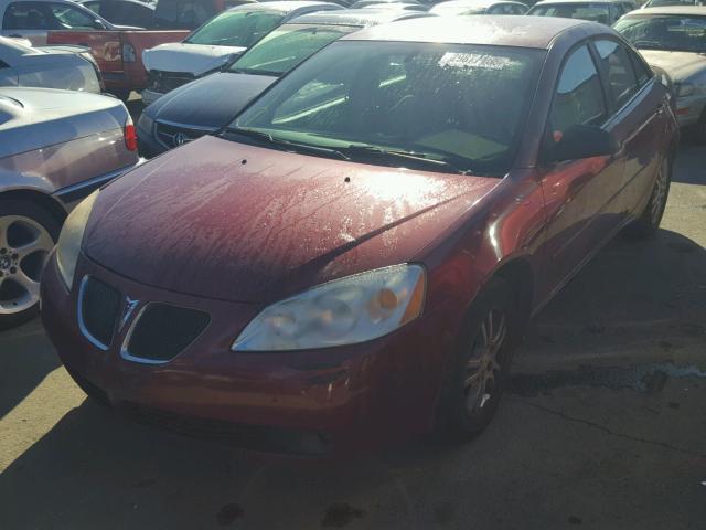 1G2ZG528454141807 - 2005 PONTIAC G6 MAROON photo 2