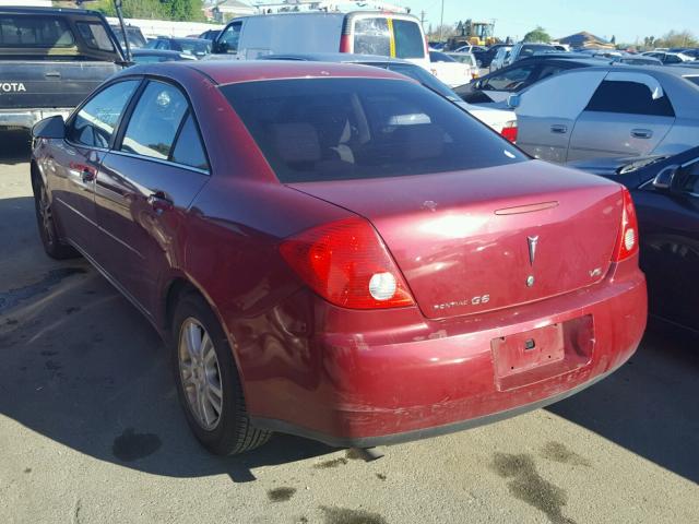 1G2ZG528454141807 - 2005 PONTIAC G6 MAROON photo 3