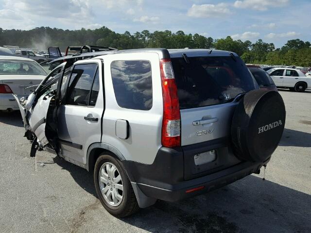 JHLRD68856C021199 - 2006 HONDA CR-V EX SILVER photo 3